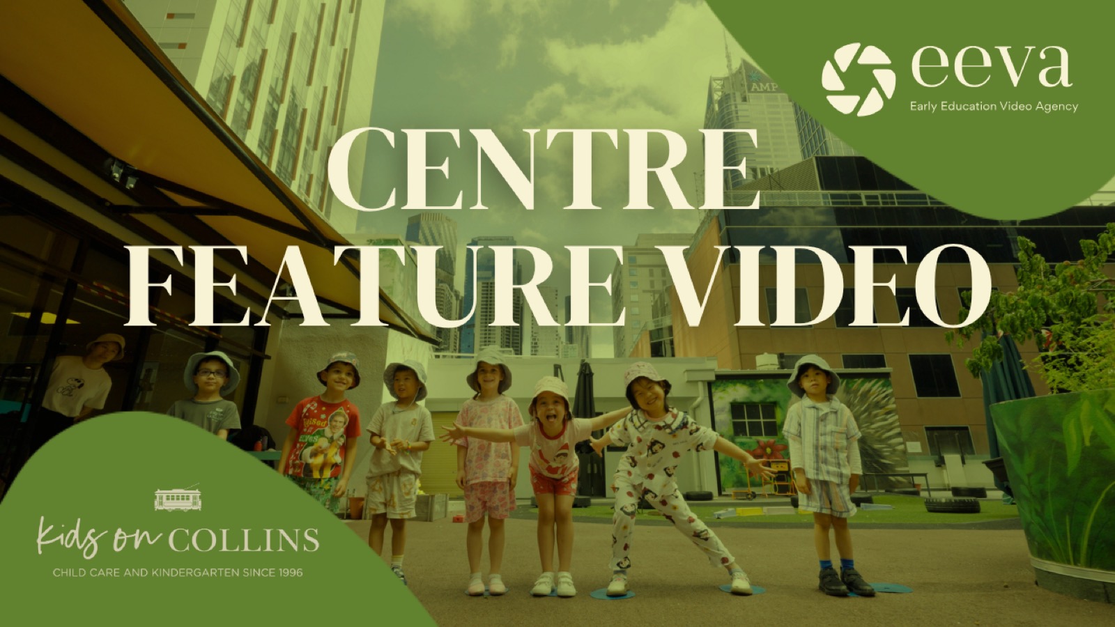 The Kids on Collins early learning centre in Melbourne's CBD featured in its flagship video