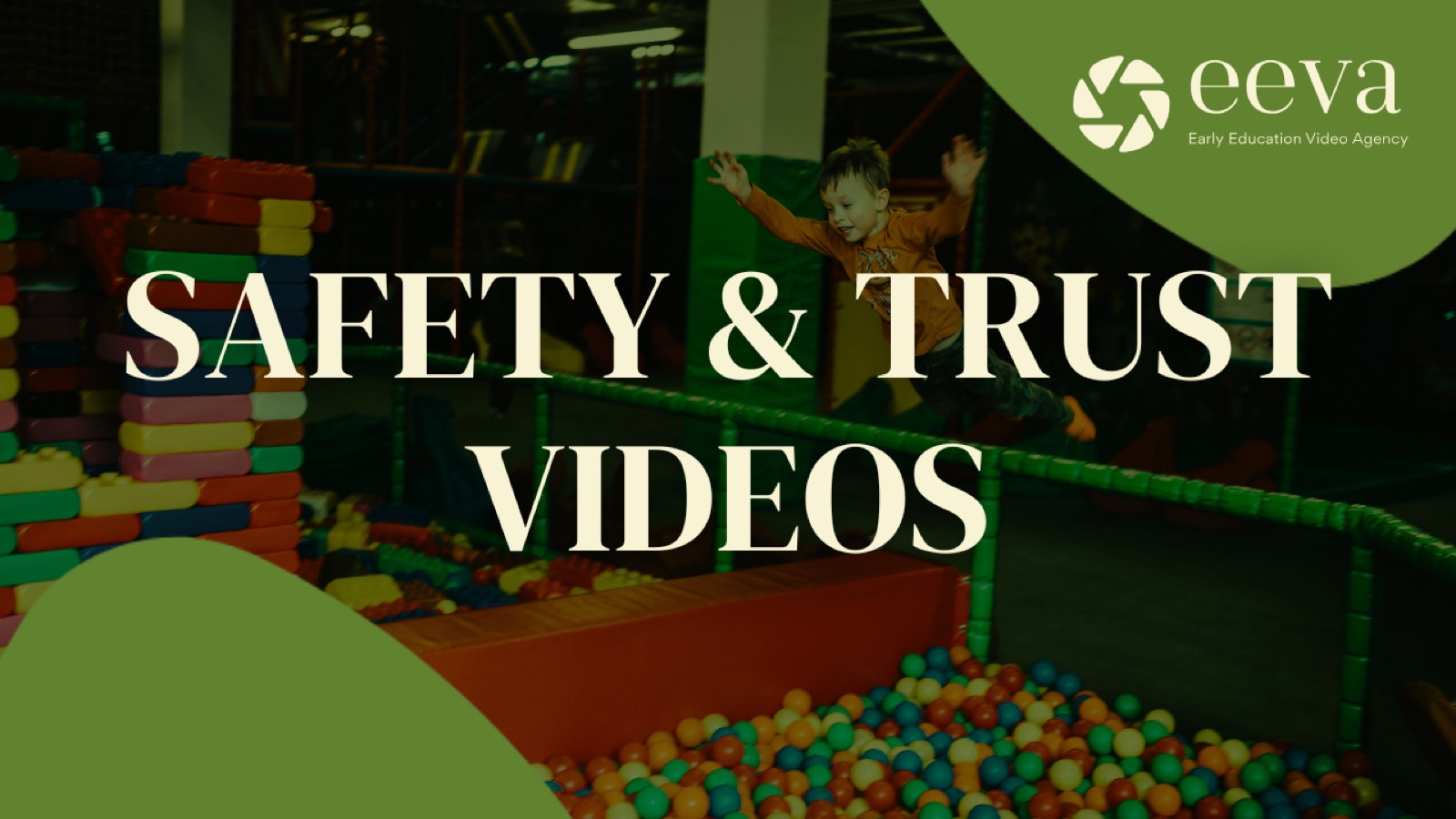 An educator supervising children, illustrating a safety and trust video for an early learning service