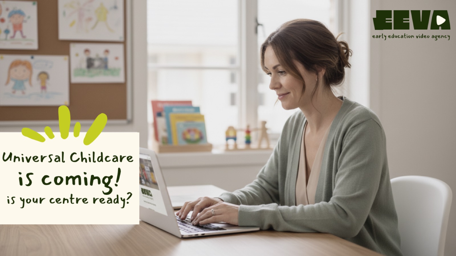 An early learning centre preparing its video story for Australia's universal childcare reforms