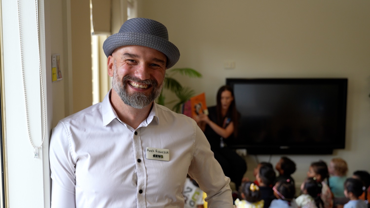 EEVA founder Arek Rainczuk on site at an early learning centre